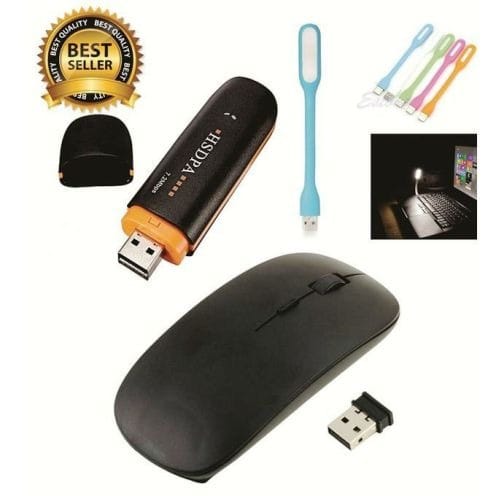 Universal Modem For All Networks With Card Reader Slot + 1 Bendable USB Keyboard & Mouse
