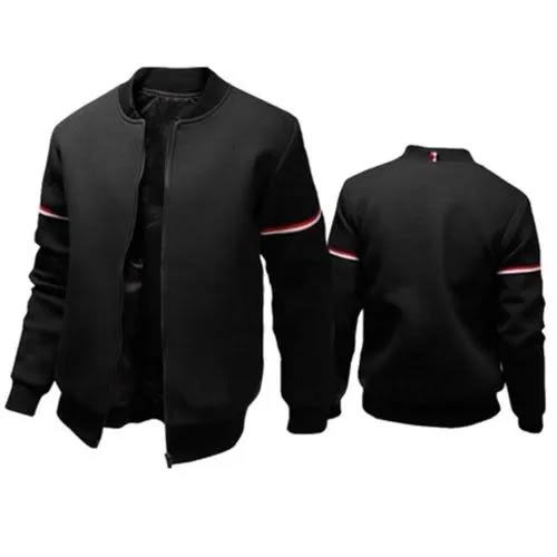 Men's Business Collar Jacket - Black
