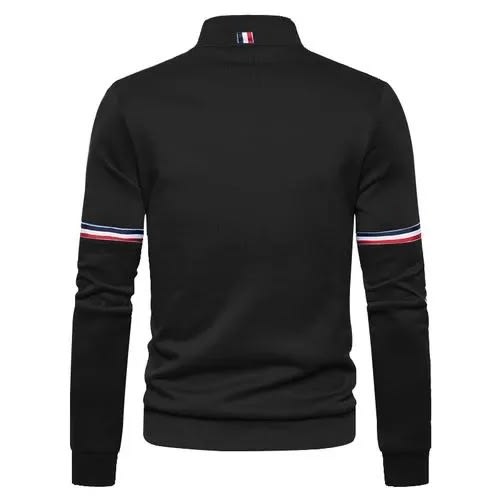 Men's Business Collar Jacket - Black