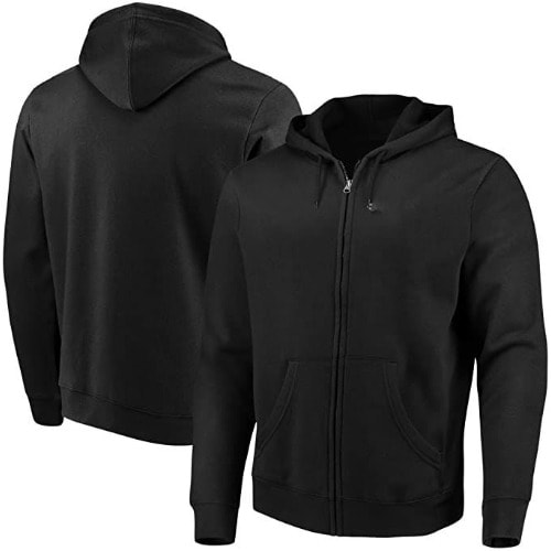 Plain Hoodie Sweater - Black