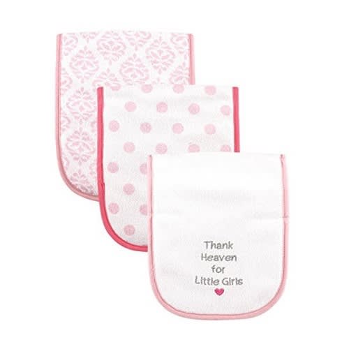 Cotton Baby Burp Cloths - Set of 3