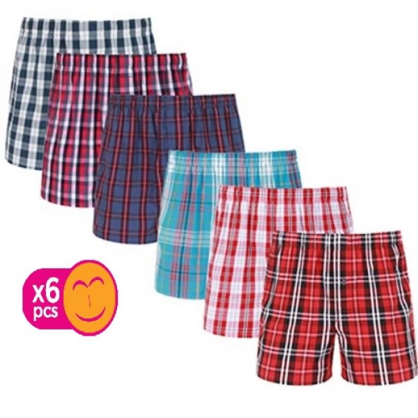 Men's Boxers Shorts - 6 Pieces