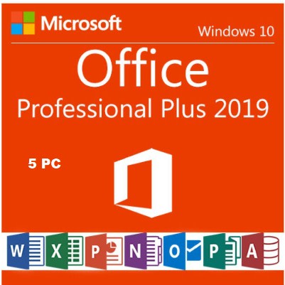 Microsoft Office 2019- Genuine Product Key For 5pc - Online Activation