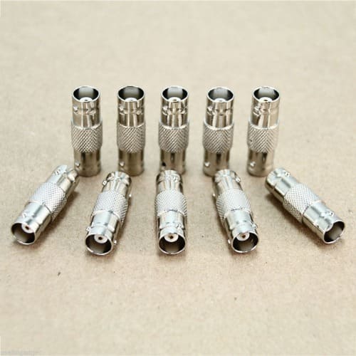 BNC Joiner Female to Female Coupler For CCTV - 10 Pieces