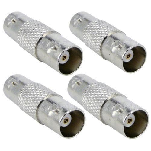 BNC Female to Female Joiner For CCTV BNC Cable - 4 Pieces