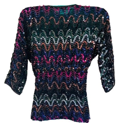 Sequined Short Sleeved Blazer