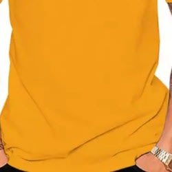 Kids Inside Print T-Shirts - Yellow