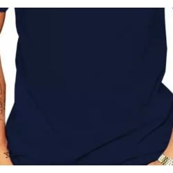 Map Print T-Shirts -Navy Blue