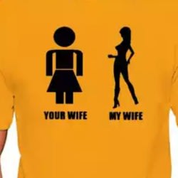 Print T-Shirts - Yellow