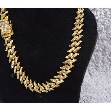 Iced Out Cuban Link Choker - Gold