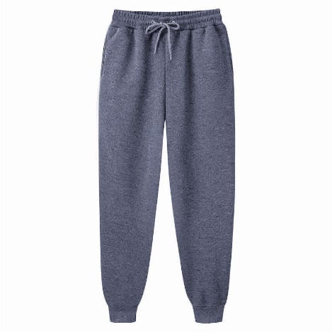 Thick Dark Grey Casual Joggers
