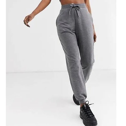 Thick Dark Grey Casual Joggers
