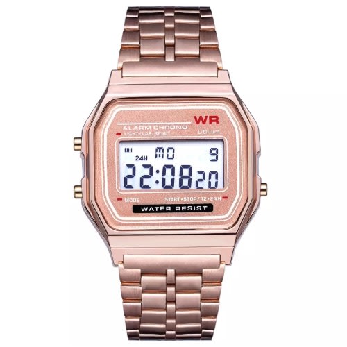 Illuminator Stainless Steel Wrist Watch - Gold