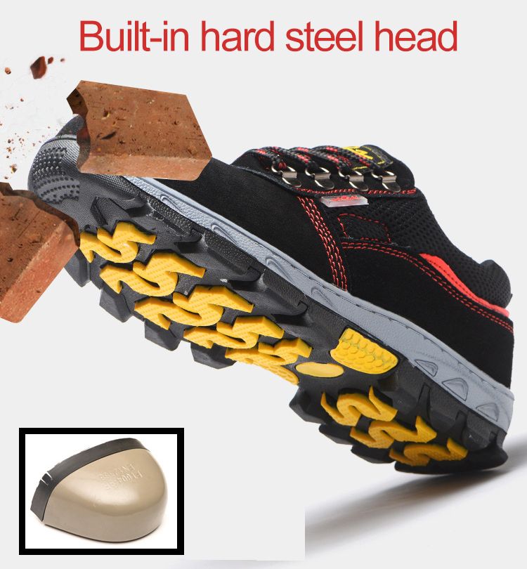 Men Work Safety Boots Steel Toe Shoes Men Casual Sneakers