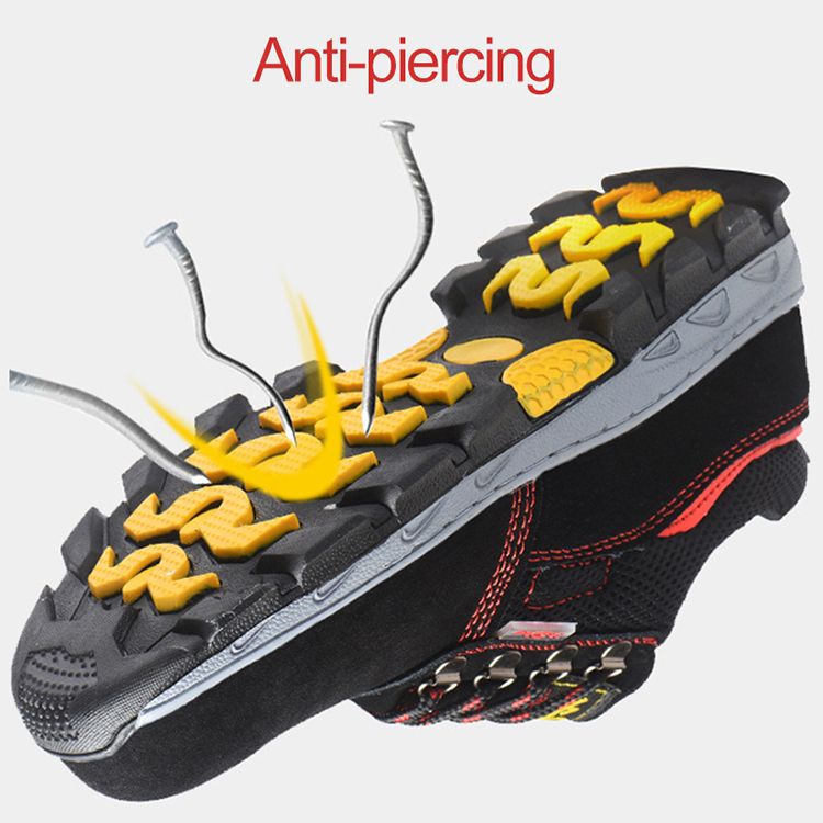 Men Work Safety Boots Steel Toe Shoes Men Casual Sneakers