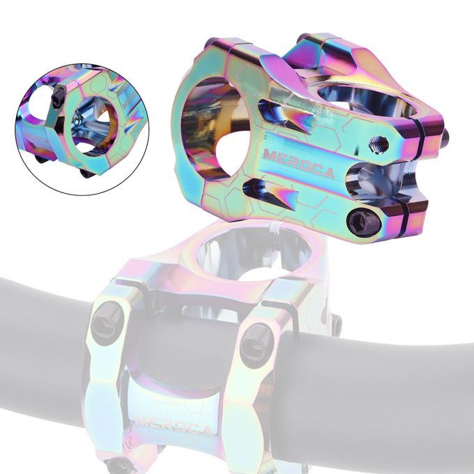MTB Road Bike Stem Lightweight Front Fork 1-1/8" 31.8mm Short Colorful