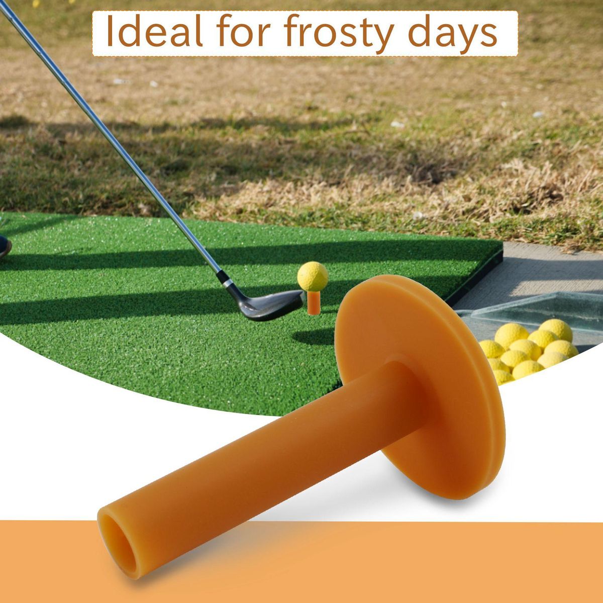 3 Piece Coffee Durable Tee Driving Range 60 70 80 mm