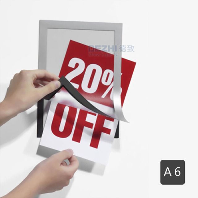 Dezhi-A6/a5/a4 Pvc Magnetic Office Indoor Wall Mou