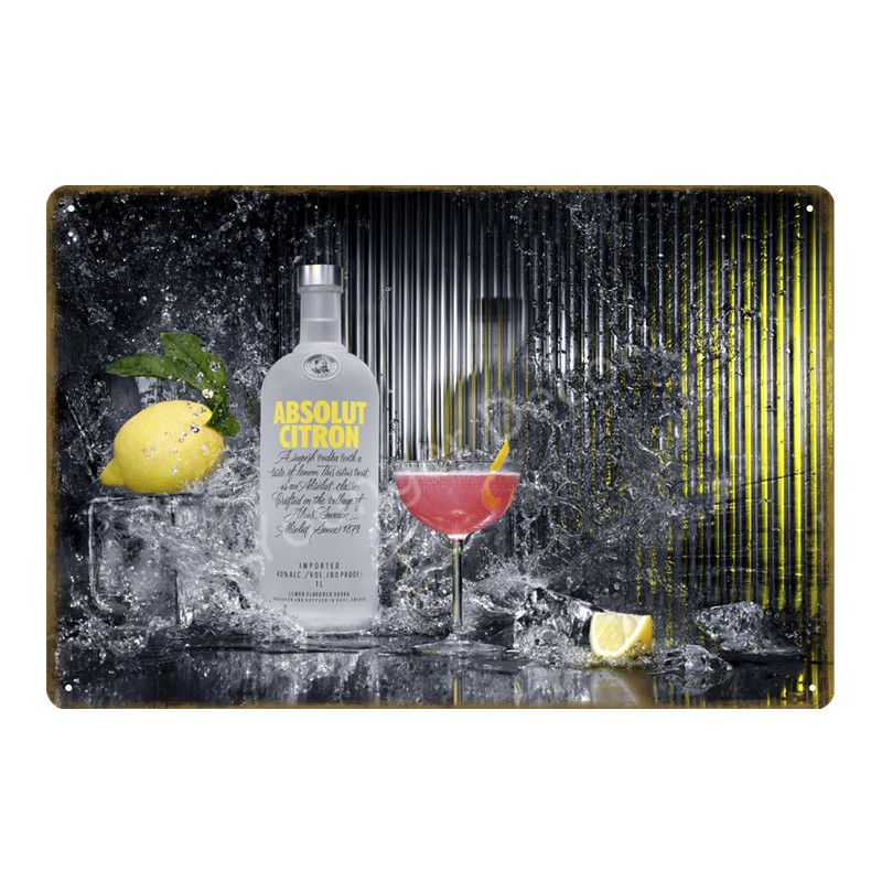 Absolut Peppar Poster Vodka Metal Tin Signs-SKU1302CI
