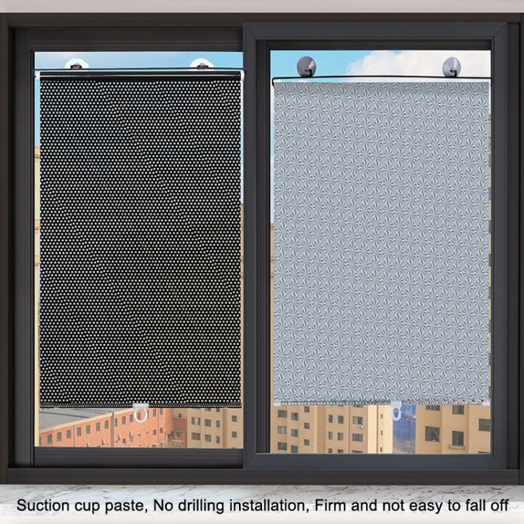 2 PCS Suction Cup Car Curtain , Size: 45x125cm Silver Lyser