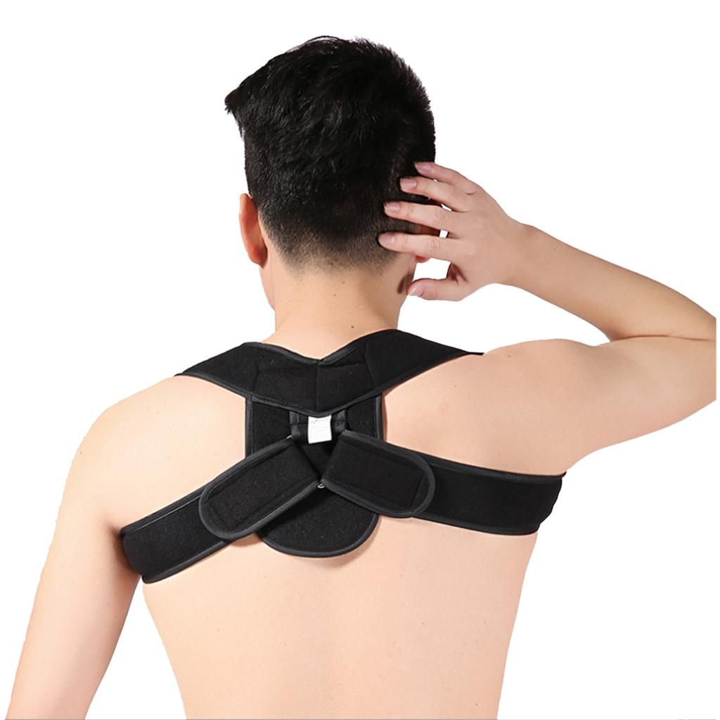 Posture Corrector Support Brace Shoulder Upper Spinal M Black