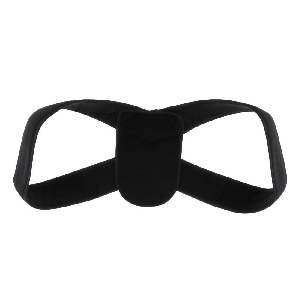 Posture Corrector Support Brace Shoulder Upper Spinal M Black