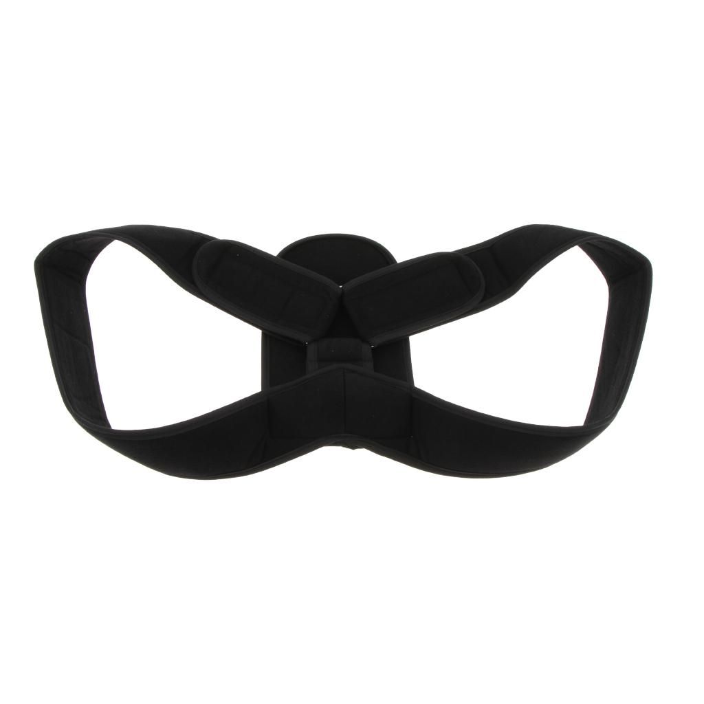 Posture Corrector Support Brace Shoulder Upper Spinal M Black