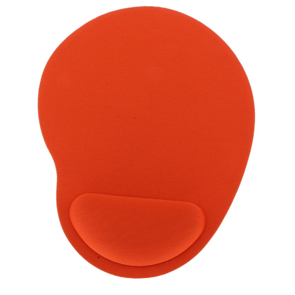 Memory Foam Mouse Pad With Wrist Support,Ergonomic Orange