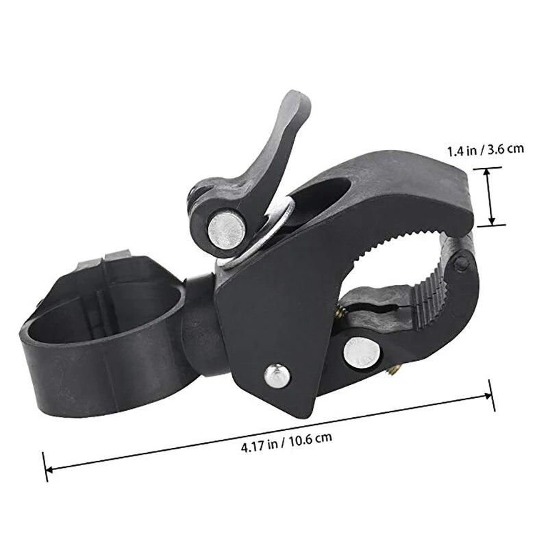 Bicycle Flashlight Bracket Universal 90-degree Rotating Bike Bicycle Handlebar Mount LED Flashlight Torch Mount Clamp Clip