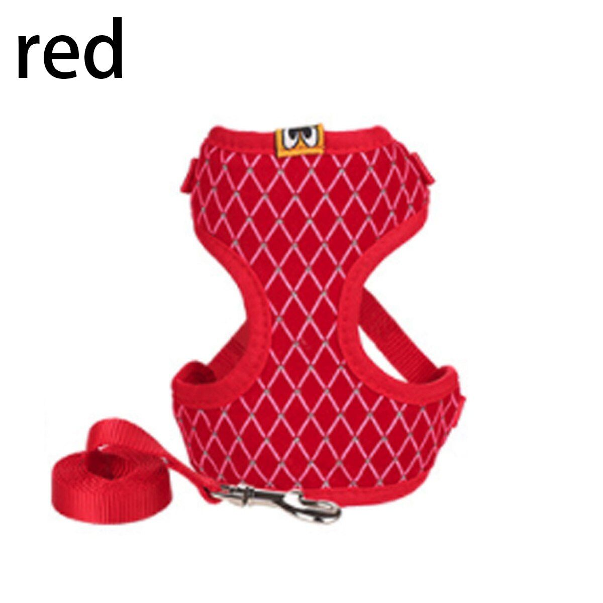 Small Dog Breathable Mesh Flash Drill Chest Strap Dog Leash Reflective Dog Leash Pet Supplies