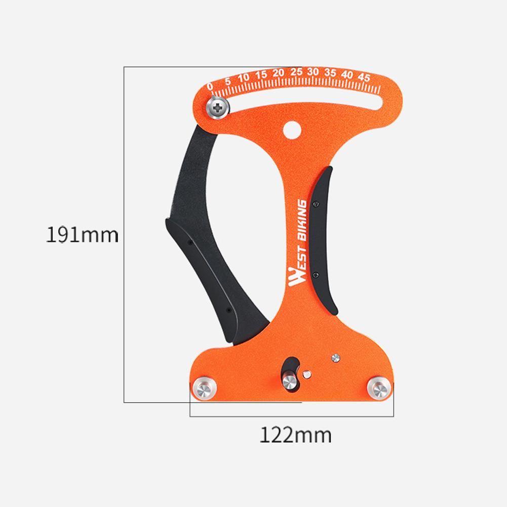 WEST BIKING Bicycle Spoke Tension Meter Bicycle Tension Calibrator Tensiometer Aluminum Alloy Bicycle Wheel Repair Tool