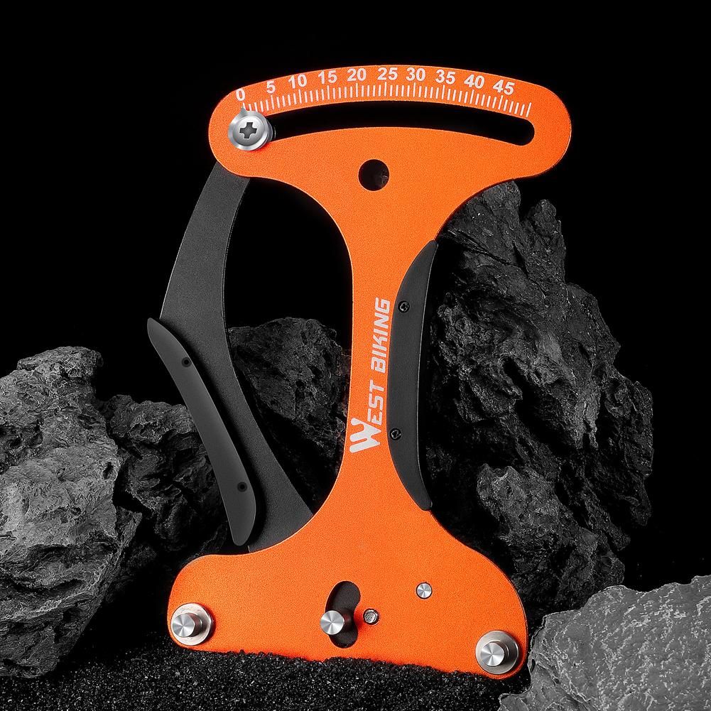 WEST BIKING Bicycle Spoke Tension Meter Bicycle Tension Calibrator Tensiometer Aluminum Alloy Bicycle Wheel Repair Tool