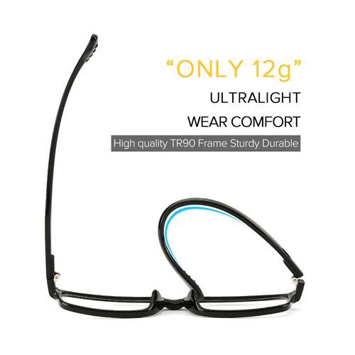 Blue Transparent Glasses Frame Clear Optical Prescription Eyewear Frame