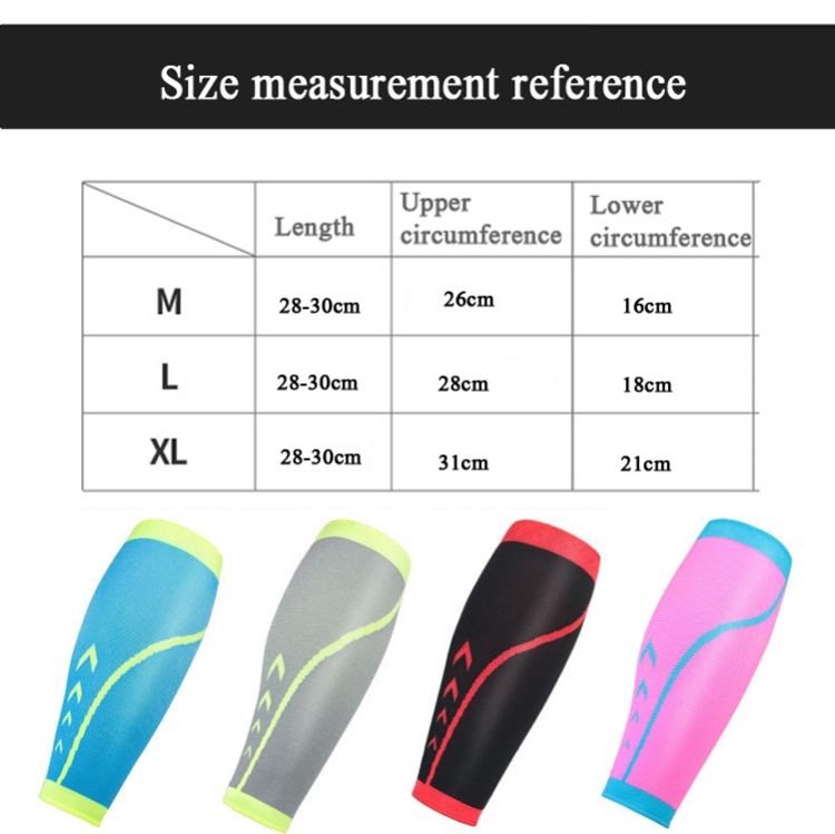 1 Pairs Sports Calf Cover , Specification:  L (Black + Red)