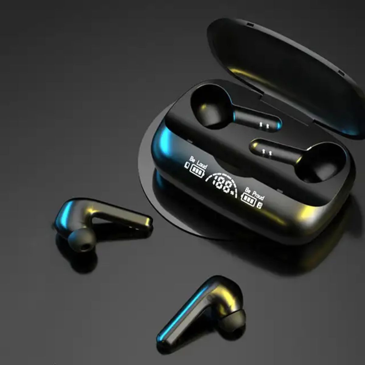 Bluetooth Earpods With Fingerprints & Its Powerbank