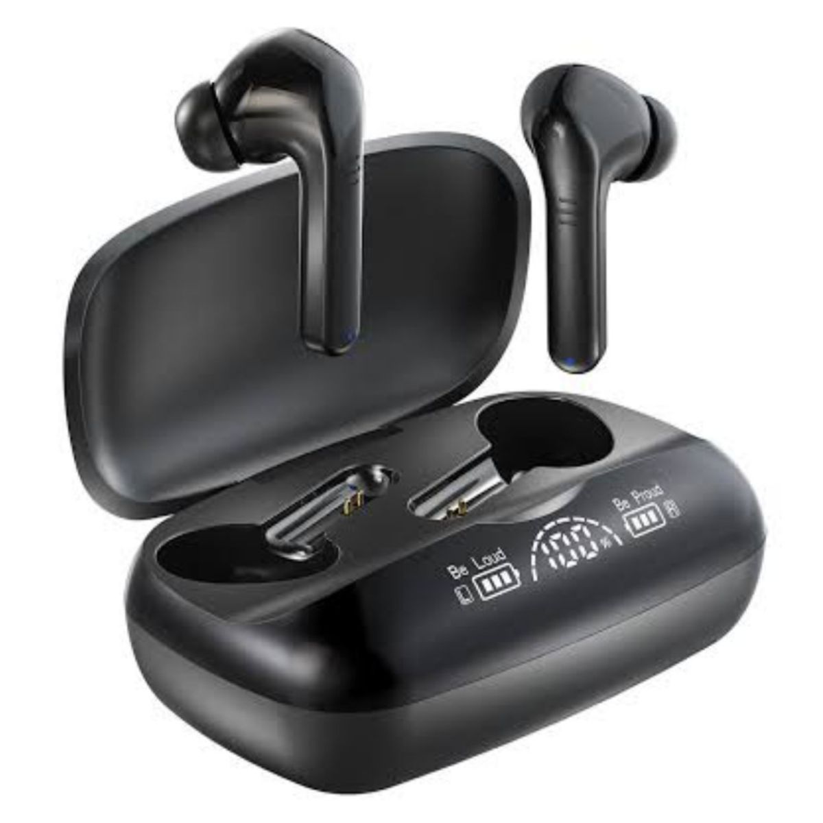 Bluetooth Earpods With Fingerprints & Its Powerbank