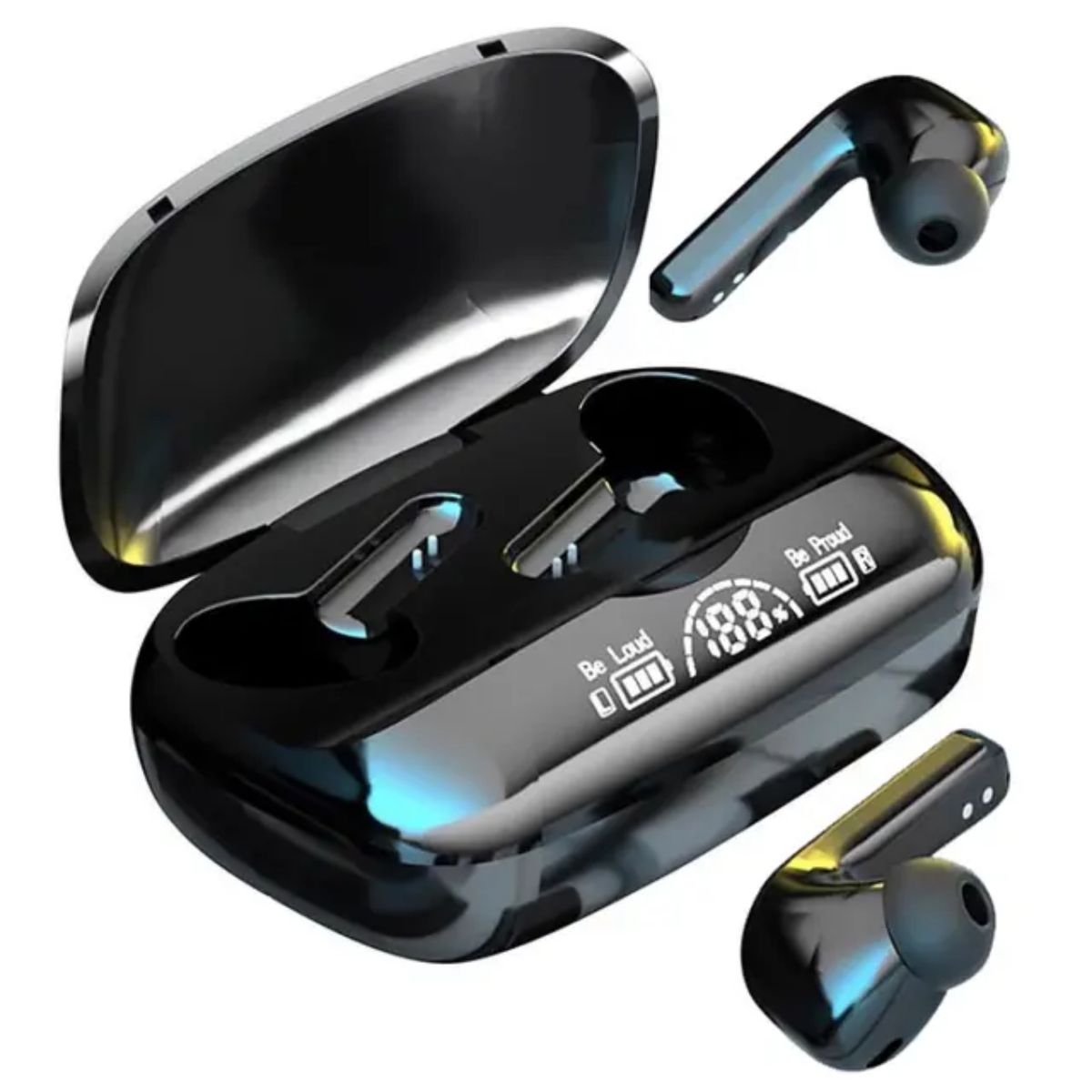 Bluetooth Earpods With Fingerprints & Its Powerbank