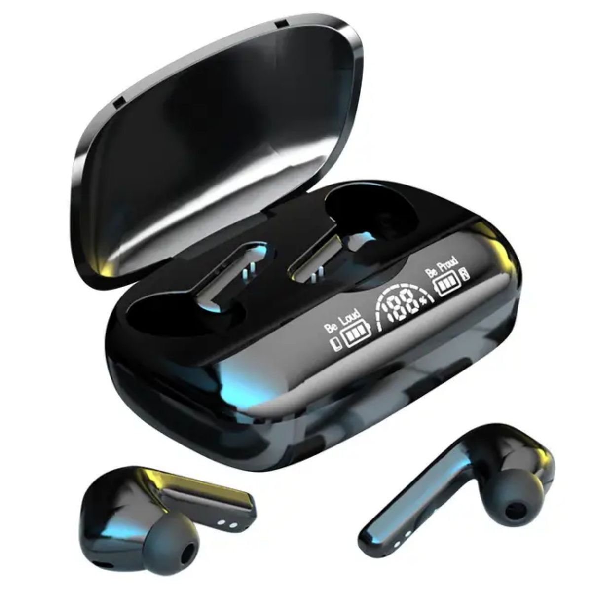 Bluetooth Earpods With Fingerprints & Its Powerbank