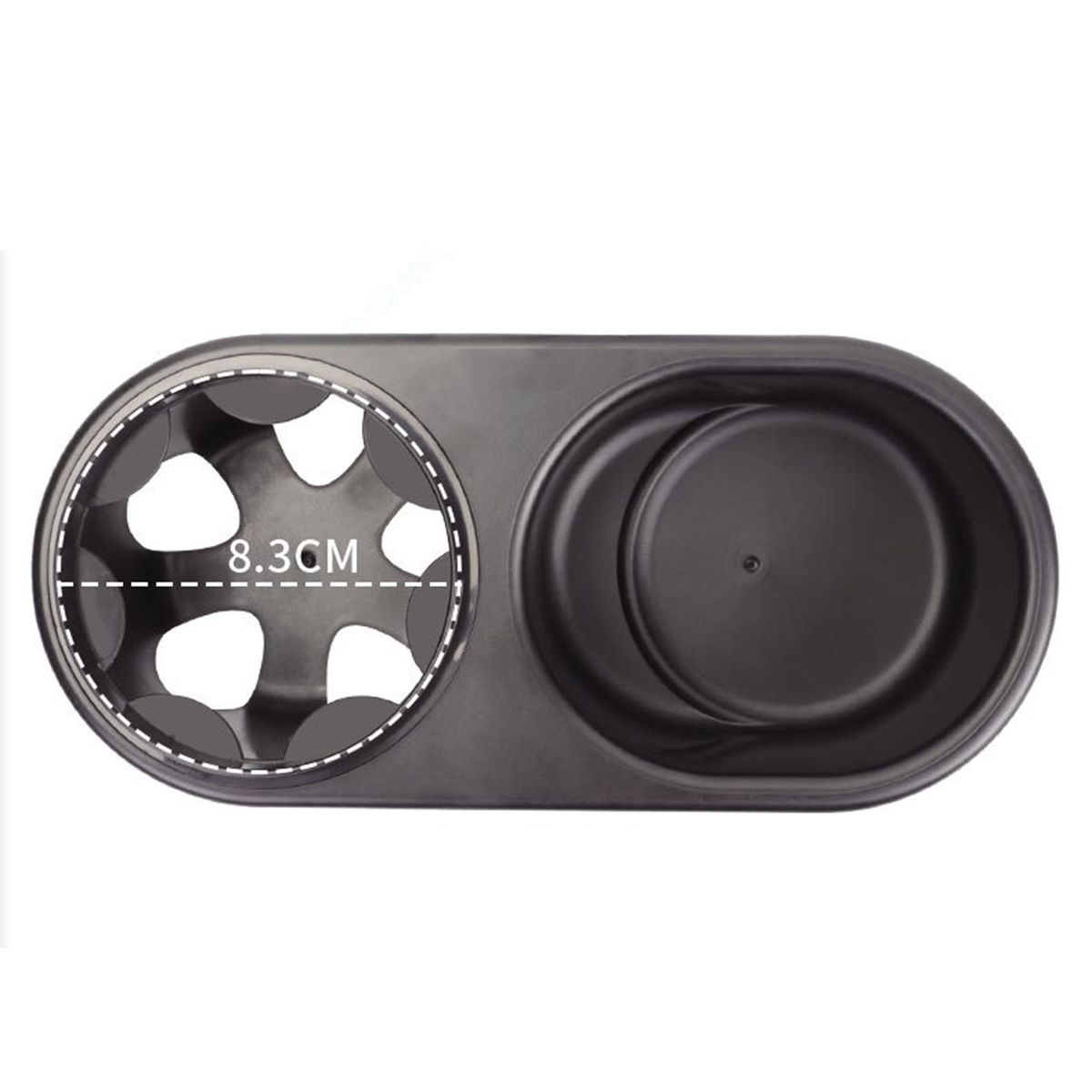 Stroller Tray Snack Tray With Pram Cup Holder Black   Install