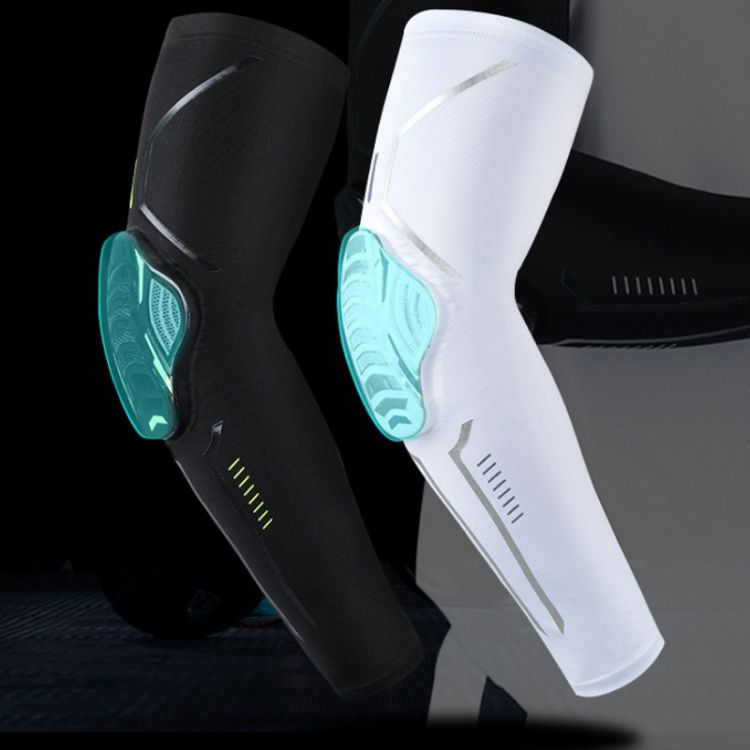 Outdoor Sports Anti-collision Arm Guard, Color:  L (White)