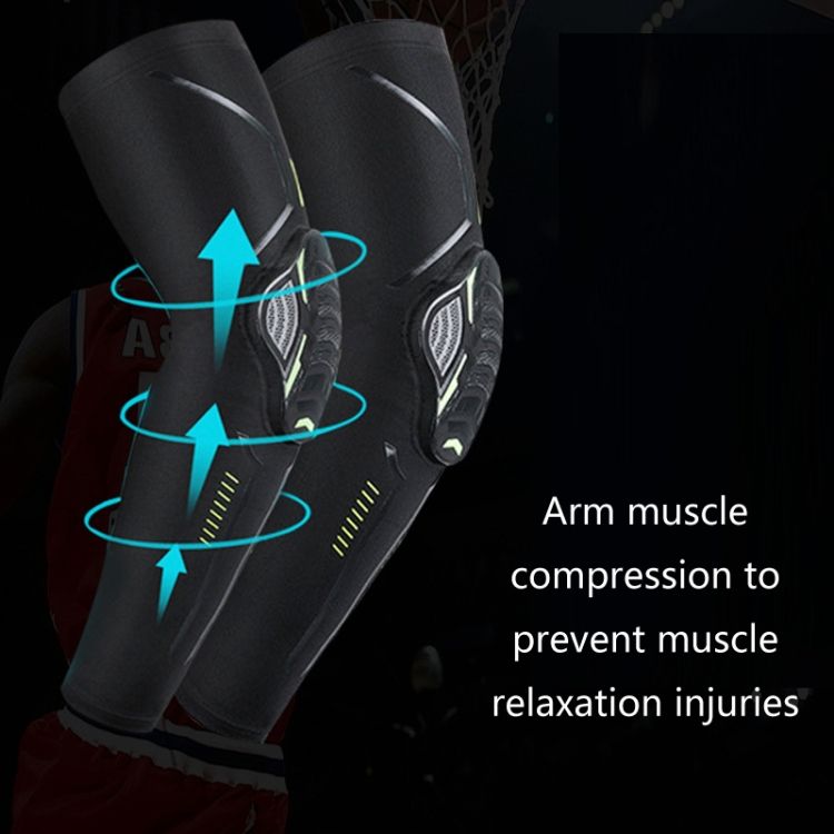 Outdoor Sports Anti-collision Arm Guard, Color:  L (White)