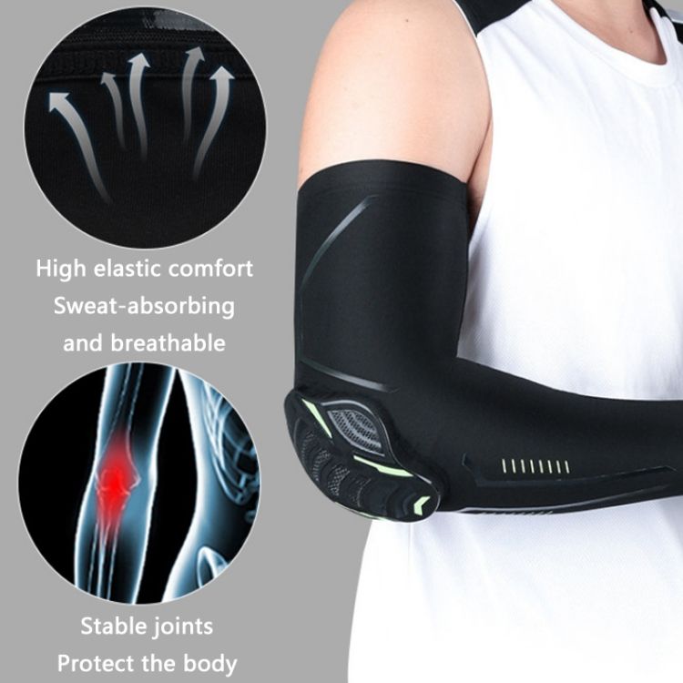 Outdoor Sports Anti-collision Arm Guard, Color:  L (White)