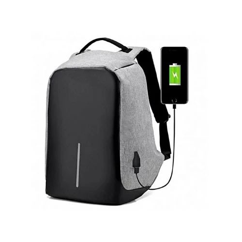 Anti Theft Water Resistant Travel Backpack With USB Charging Port