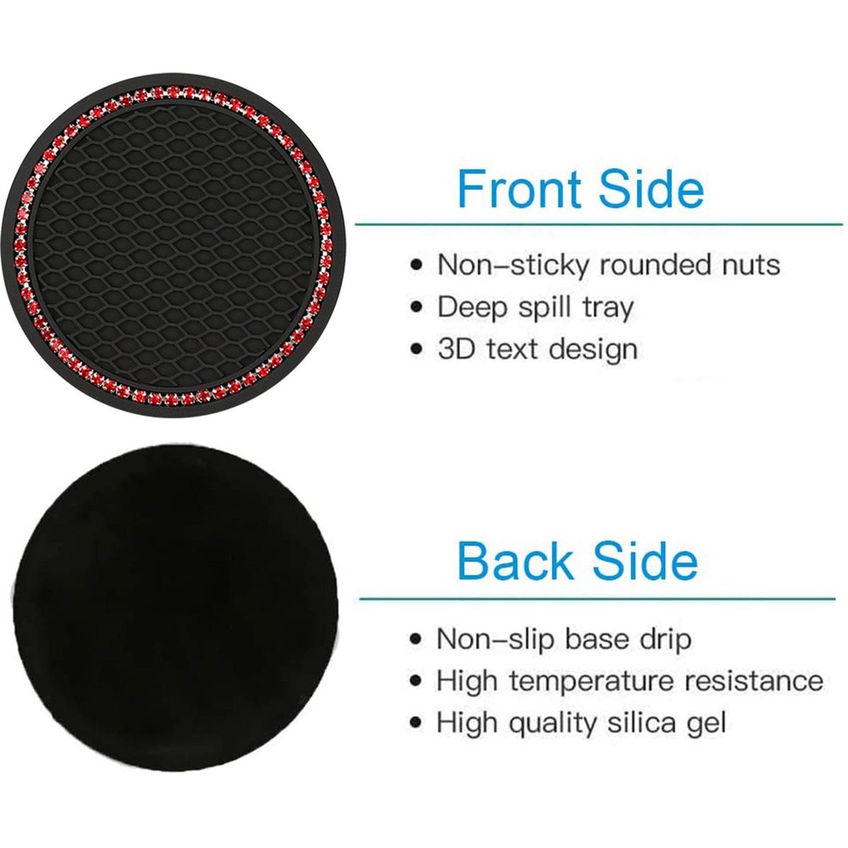 Cup Holder Coaster 2.75 Inch Car Interior Round Cup Holder