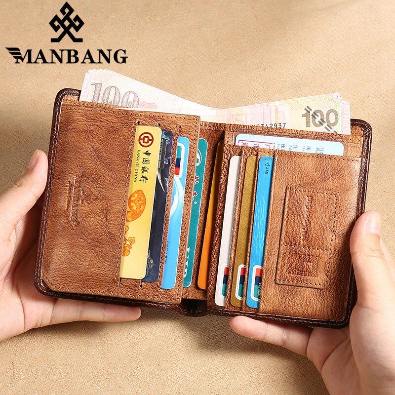 Leather Small Card Holder Wallet Pocket Purse Purses