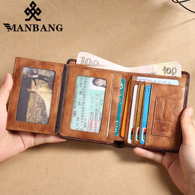 Leather Small Card Holder Wallet Pocket Purse Purses