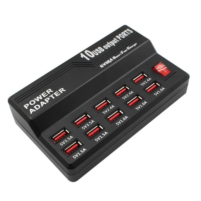 Multifunctional High Speed 10-Port USB AC To DC  Socket USB