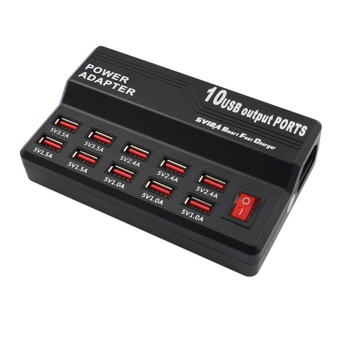 Multifunctional High Speed 10-Port USB AC To DC  Socket USB
