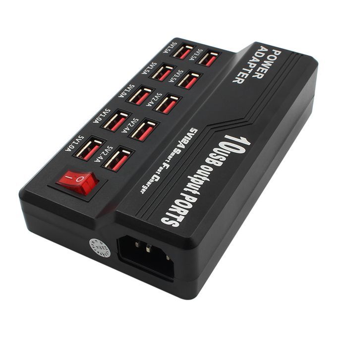 Multifunctional High Speed 10-Port USB AC To DC  Socket USB