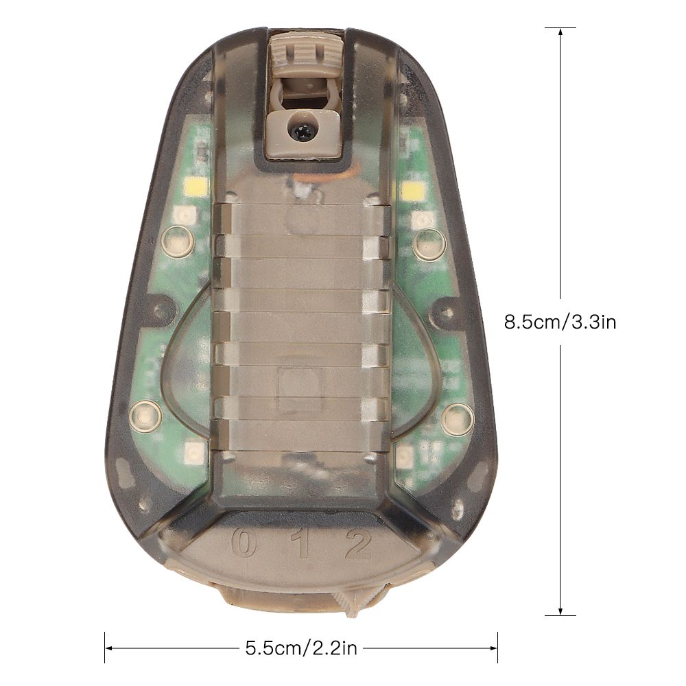 Helmet Strobe Light Water Resistant Helmet-mounted Lamp